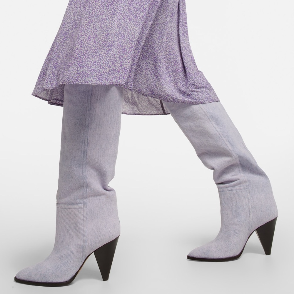 ISABEL MARANT Ririo Tall Heeled Denim Boots
